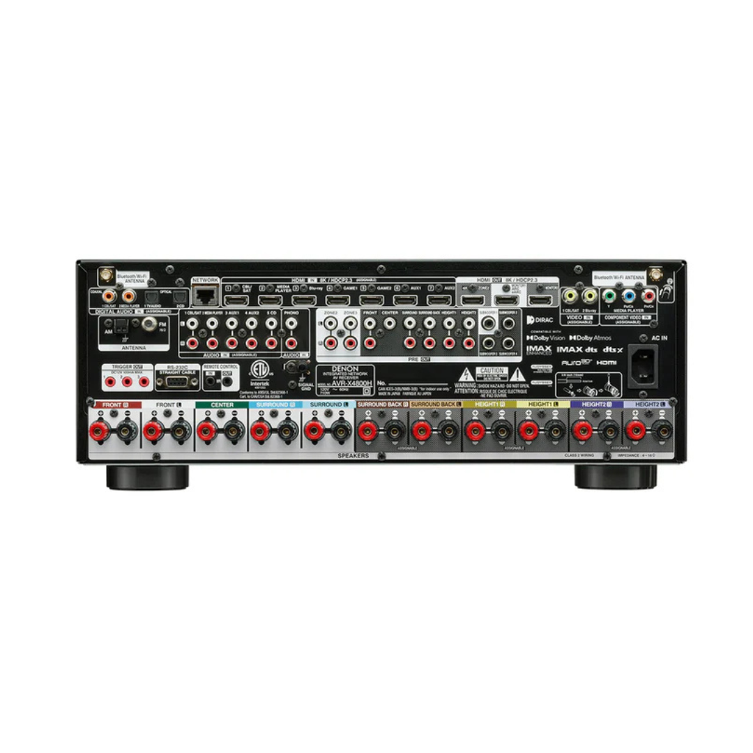 Denon AVR-X4800H 9.4 Channel 8K AV Receiver with HEOS Built-in - Image 2