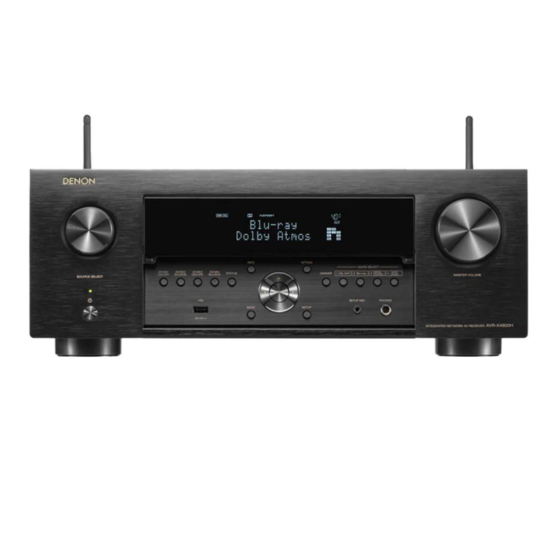 Denon AVR-X4800H 9.4 Channel 8K AV Receiver with HEOS Built-in